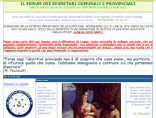 Tablet Screenshot of forumsegretari.emunicipio.it
